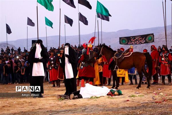 تعزیه روز عاشورا محرم در کوی آزادگان بخش اسیر شهرستان مُهر