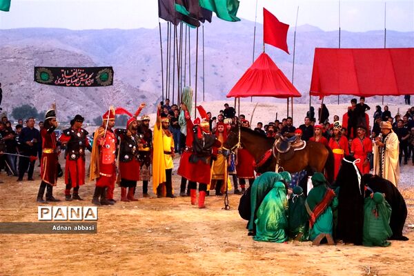 تعزیه روز عاشورا محرم در کوی آزادگان بخش اسیر شهرستان مُهر