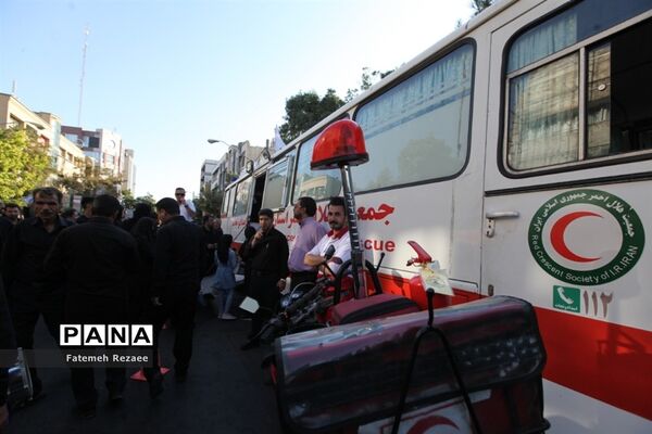 امدادرسانی هلال احمر استان زنجان در عزاداری محرم