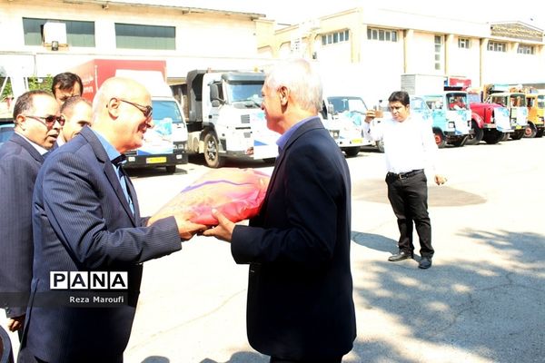 اعزام کاروان تجهیزات و وسایل ورزشی به مناطق ۲۴گانه آموزش و پرورش استان