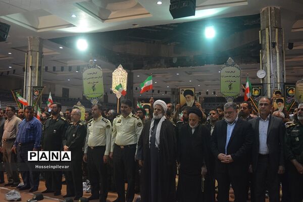 مراسم لبیک یا خامنه‌ای در شهرستان بیرجند