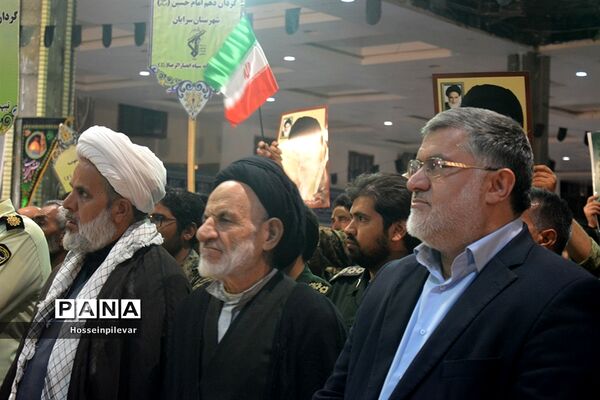 مراسم لبیک یا خامنه‌ای در شهرستان بیرجند