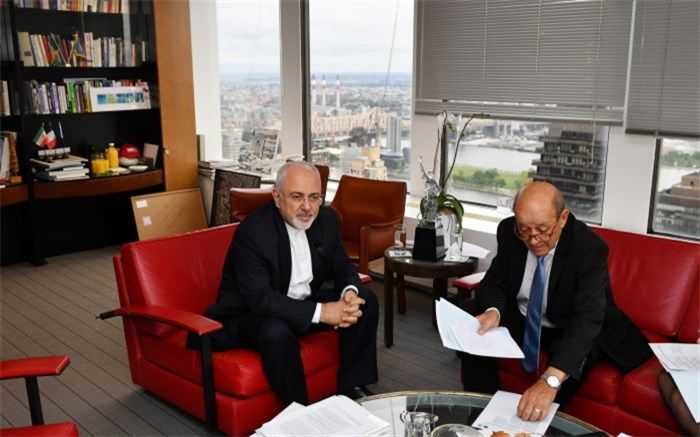 دیدار وزرای امور خارجه ایران و فرانسه