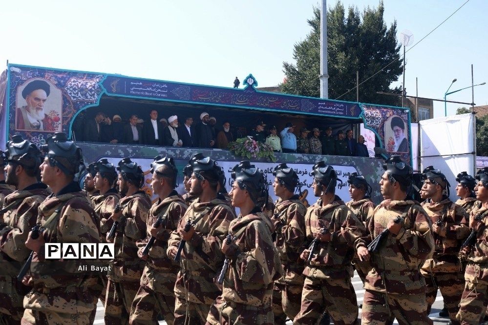 مراسم رژه نیروهای مسلح در همدان