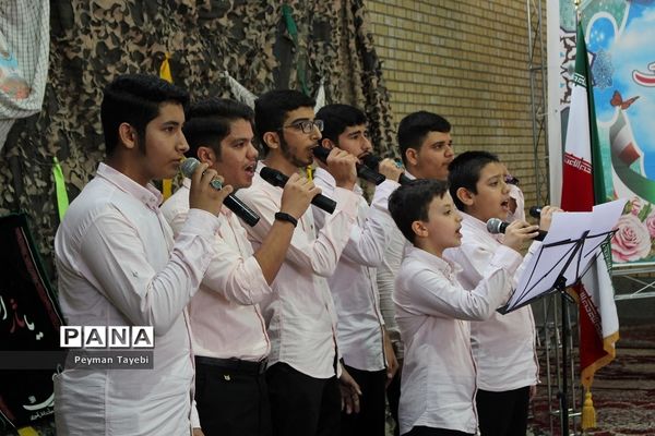 آیین نمادین زنگ مهر و مقاومت در دبیرستان محمد رسول الله سمنان-1