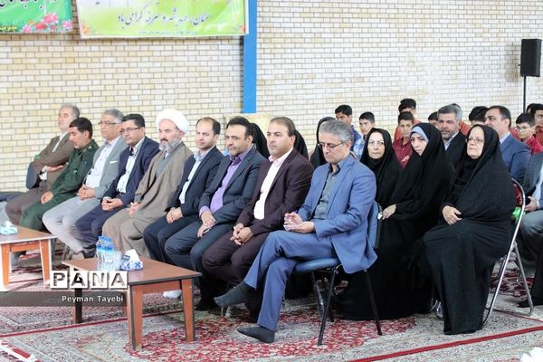 آیین نمادین زنگ مهر و مقاومت در دبیرستان محمد رسول الله سمنان-2