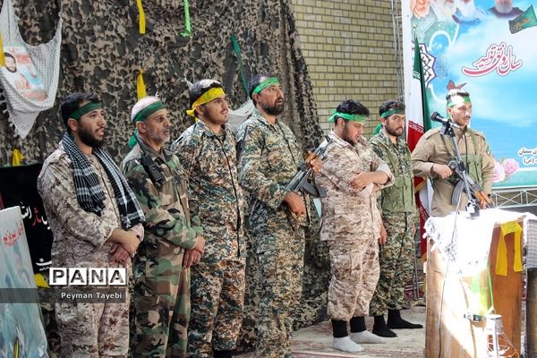 آیین نمادین زنگ مهر و مقاومت در دبیرستان محمد رسول الله سمنان-2