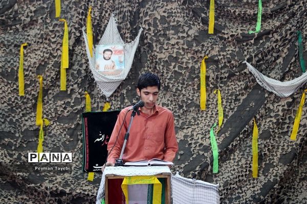 آیین نمادین زنگ مهر و مقاومت در دبیرستان محمد رسول الله سمنان-2