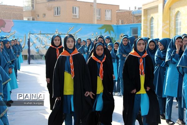 صبحگاه مشترک تشکیلات دانش‌آموزی در یزد