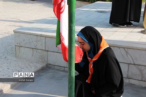 صبحگاه مشترک تشکیلات دانش‌آموزی در یزد