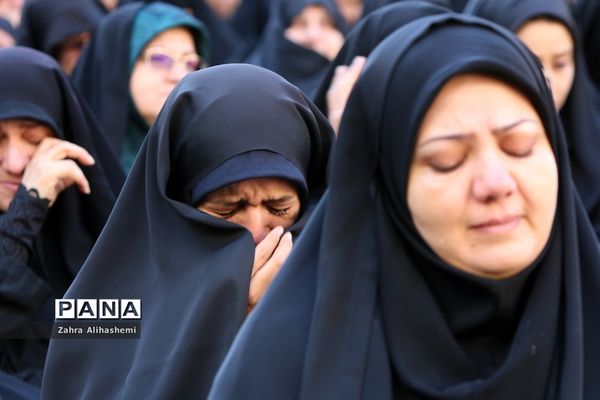 تشیع پیکر شهید گمنام در صبحگاه مشترک بسیج فرهنگیان تهران