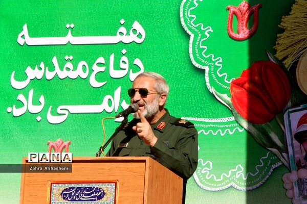 تشیع پیکر شهید گمنام در صبحگاه مشترک بسیج فرهنگیان تهران