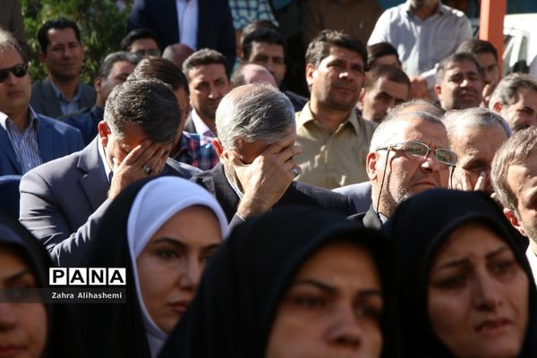 تشیع پیکر شهید گمنام در صبحگاه مشترک بسیج فرهنگیان تهران