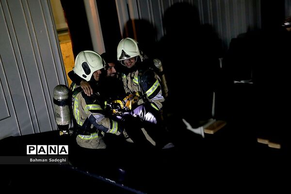 مانور آمادگی در برابر حوادث در تالار وحدت