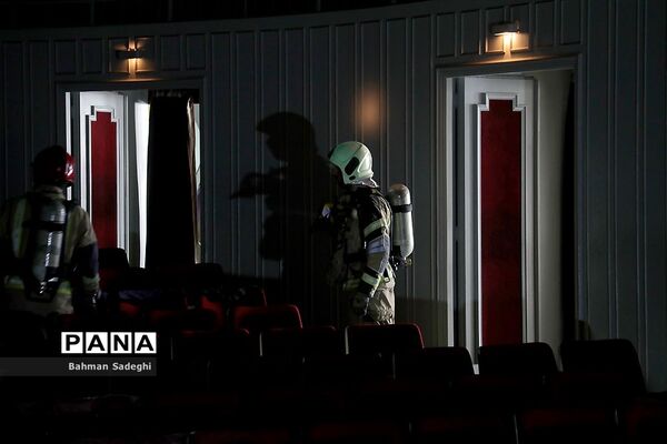 مانور آمادگی در برابر حوادث در تالار وحدت