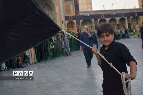 حرکت نمادین کاروان اسرای کربلا در قم