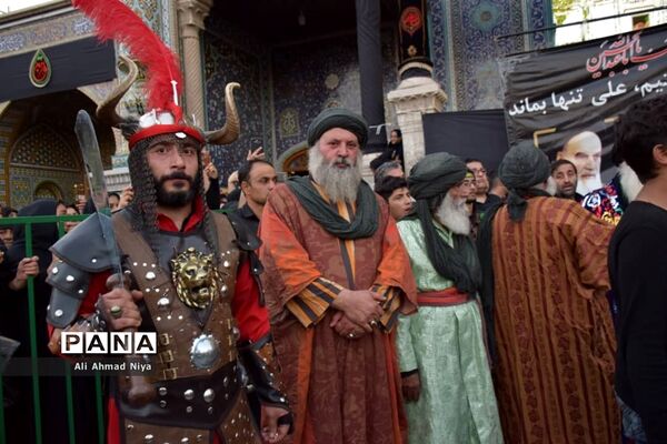 حرکت نمادین کاروان اسرای کربلا در قم