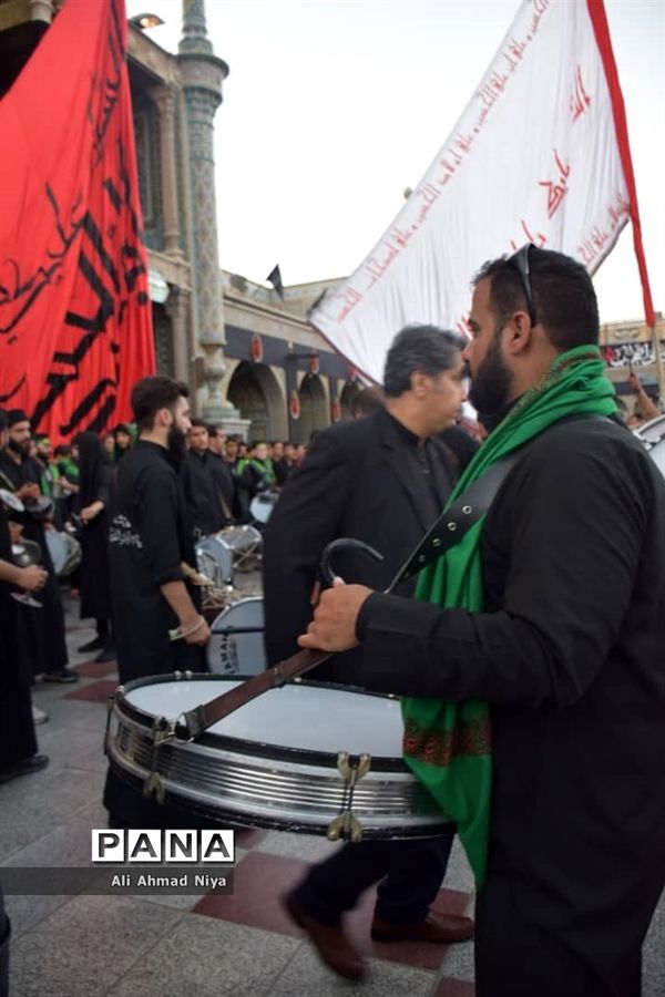 حرکت نمادین کاروان اسرای کربلا در قم