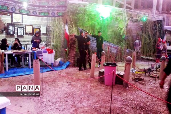 برپایی نمایشگاه خورشید بی غروب به‌مناسبت ماه محرم و هفته دفاع مقدس در نی‌ریز