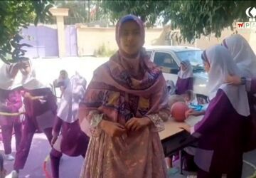 طرح ورزشی نشان در مدرسه حضرت زینب (س) رود فاریاب دشتستان