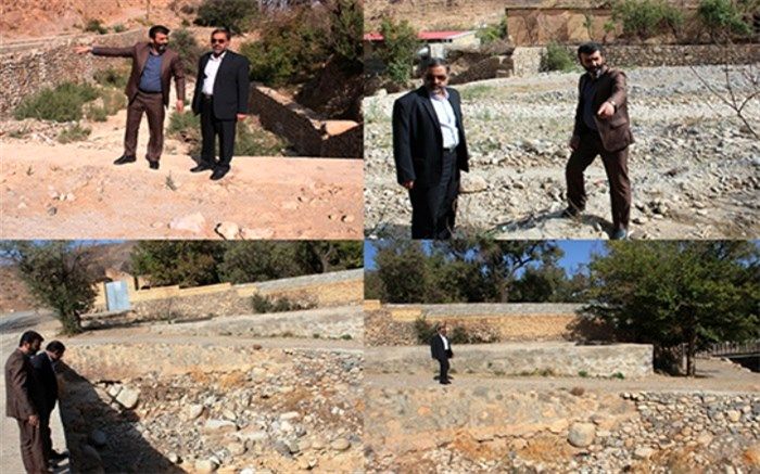 بازدید سرپرست فرمانداری شهرستان تفت از رودخانه فصلی منطقه ده بالا