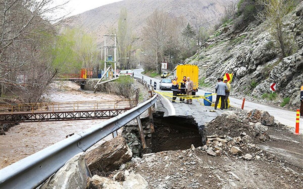 انسداد محور هراز و تردد از محور‌های جایگزین