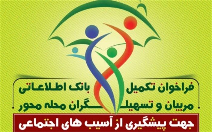 اعلام فراخوان تکمیل بانک اطلاعاتی مربیان و تسهیلگران محله محور