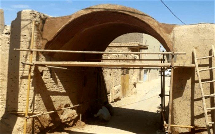 ساباط محله قلعه ی تاریخی میبد مرمت شد