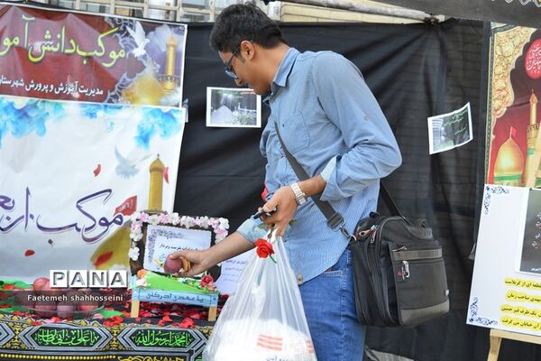 برپایی اولین موکب دانش‌آموزی درشهرستان فیروزکوه