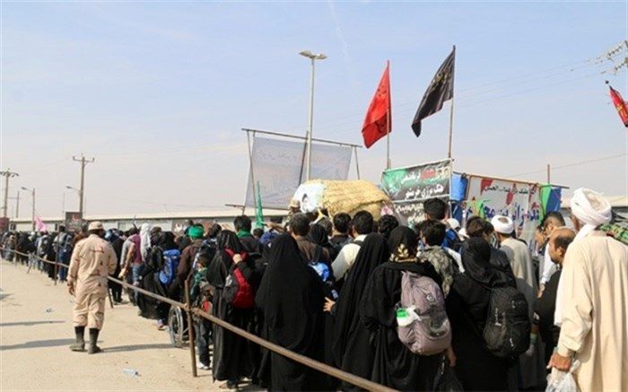 تردد روان زائران در مرزهای چهارگانه