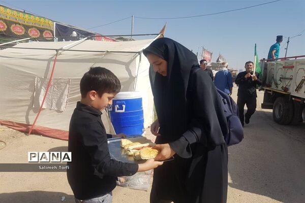 حال و هوای مواکب اربعین حسینی در مرز چزابه