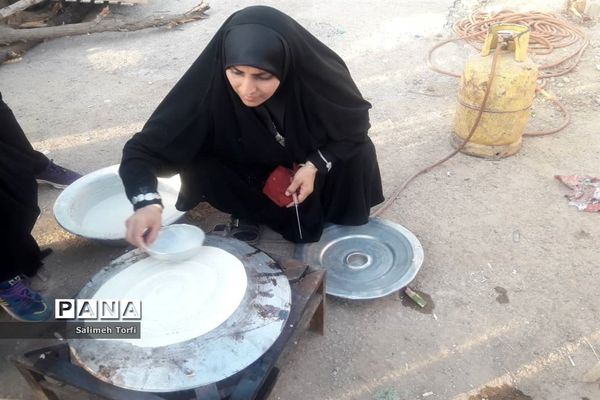 حال و هوای مواکب اربعین حسینی در مرز چزابه