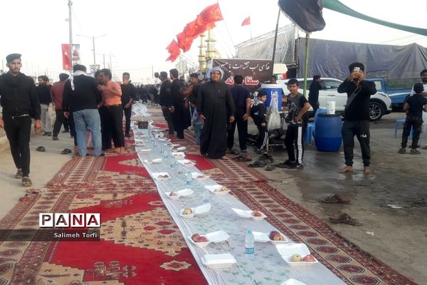 حال و هوای مواکب اربعین حسینی در مرز چزابه