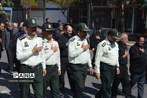 پیاده روی دلدادگان اربعین حسینی درفیروزکوه