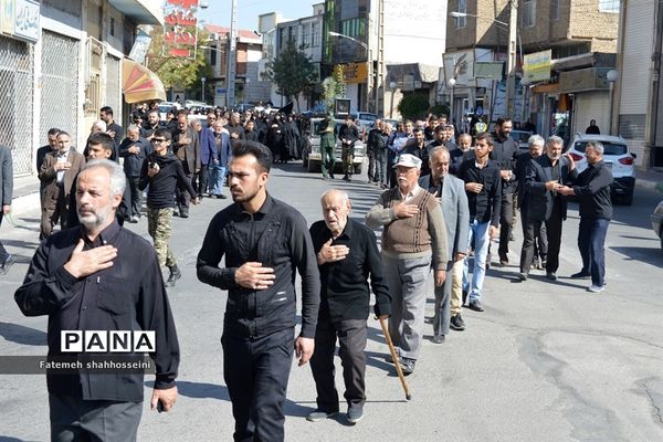 پیاده روی دلدادگان اربعین حسینی درفیروزکوه