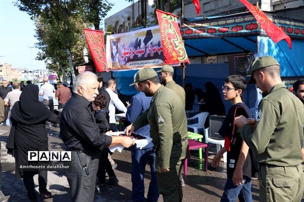 پیاده‌روی جاماندگان اربعین در قائمشهر