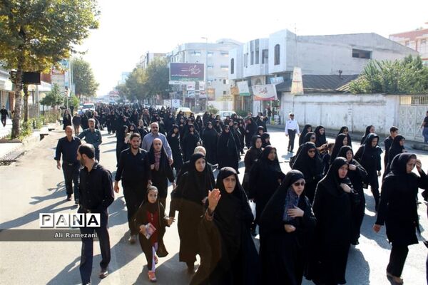 پیاده‌روی جاماندگان اربعین در قائمشهر