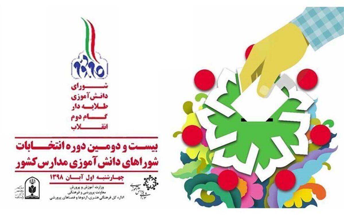 انتخابات شوراهای دانش آموزی با شعار "شورای دانش‌آموزی طلایه‌دار گام دوم انقلاب" برگزار می‌شود