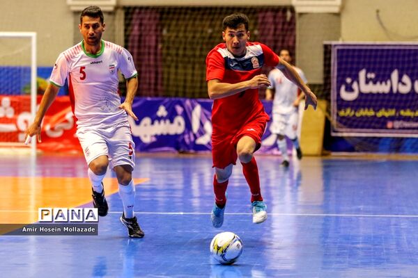 دیدار تیم‌های ایران و قرقیزستان از سری بازی‌های مرحله مقدماتی فوتسال آسیا
