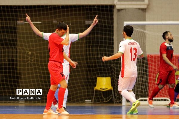 دیدار تیم‌های ایران و قرقیزستان از سری بازی‌های مرحله مقدماتی فوتسال آسیا