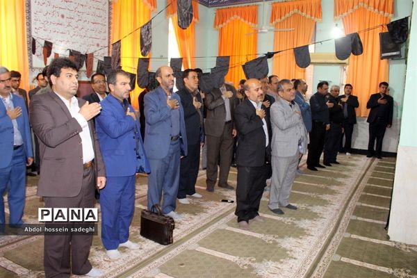 مراسم عزاداری رحلت پیامبر اعظم و شهادت حضرت امام حسن مجتبی(ع) و حضرت امام رضا (ع)در آموزش و پرورش استان بوشهر