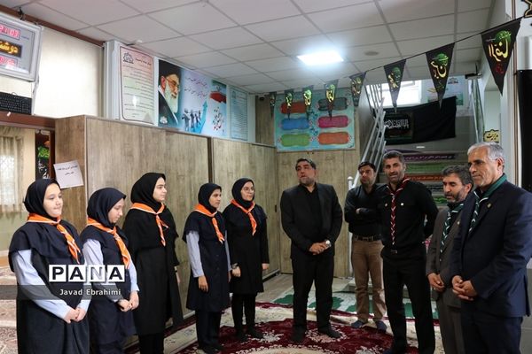 بازدید مدیر سازمان دانش‌آموزی خراسان رضوی از خدمت‌رسانی پیشتازان به زائران امام رضا (ع)