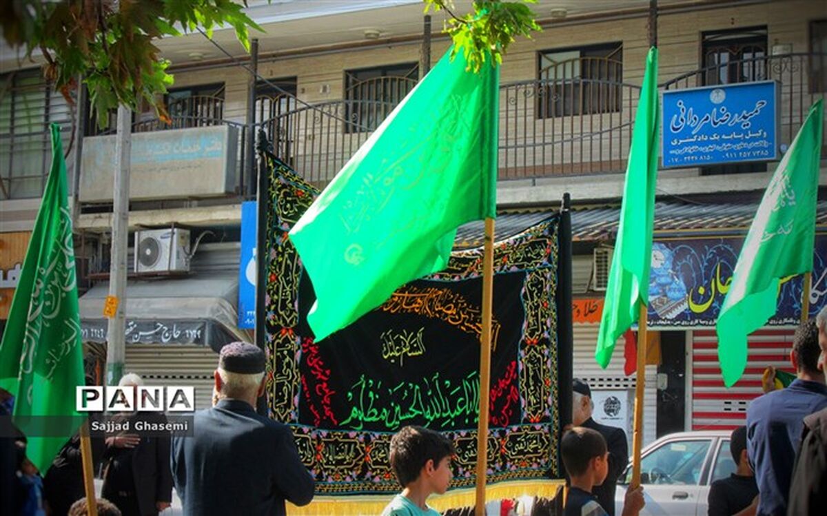 مراسم عزاداری سینه زنی در گلستان