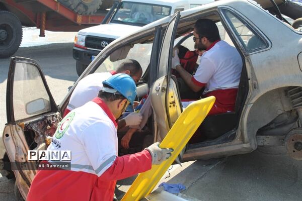مانور عملیات جاده‌ای در قائم‌شهر