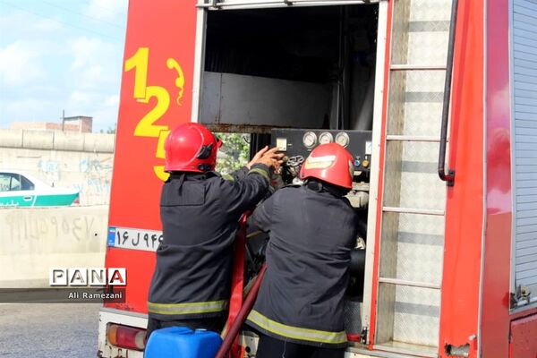 مانور عملیات جاده‌ای در قائم‌شهر
