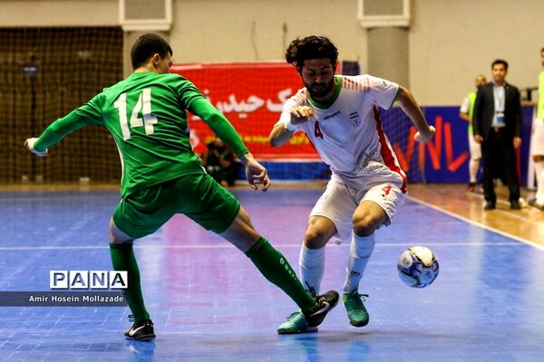 دیدار تیم‌های ایران و ترکمنستان از سری بازی های مرحله مقدماتی فوتسال آسیا