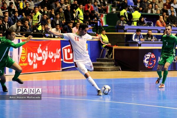 دیدار تیم‌های ایران و ترکمنستان از سری بازی های مرحله مقدماتی فوتسال آسیا