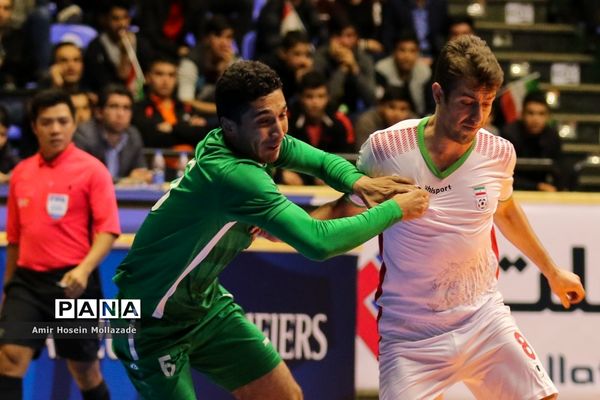 دیدار تیم‌های ایران و ترکمنستان از سری بازی های مرحله مقدماتی فوتسال آسیا