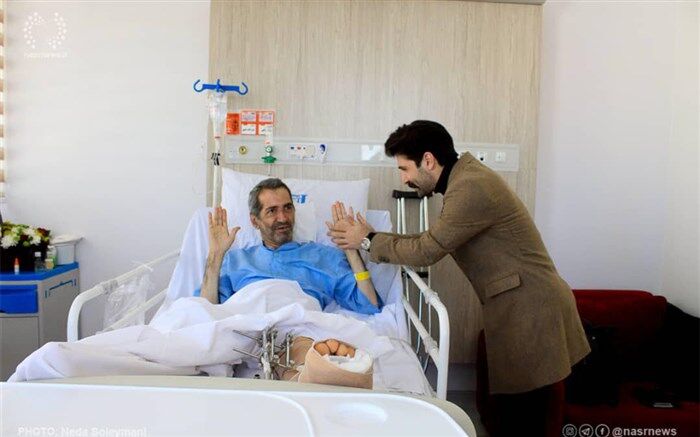 هیراد به عیادت فرزند شهریار رفت