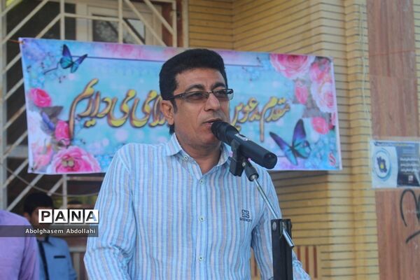 بزرگداشت پدافند غیر عامل در دبیرستان پسرانه مصلحیان شهرستان بوشهر